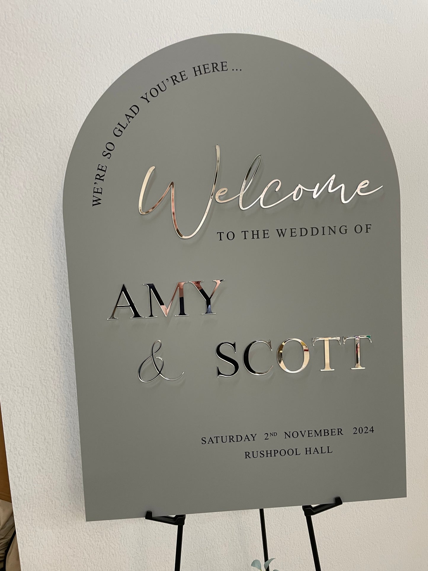 Welcome. Acrylic Lettering To Create Your Own Welcome Sign.