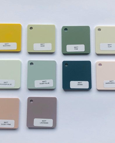 Acrylic Arch Table Sign Plaque Blank With Stand. Available In A Selection Of Matt Pastel Colours. Perfect For Weddings, Celebrations, Salons