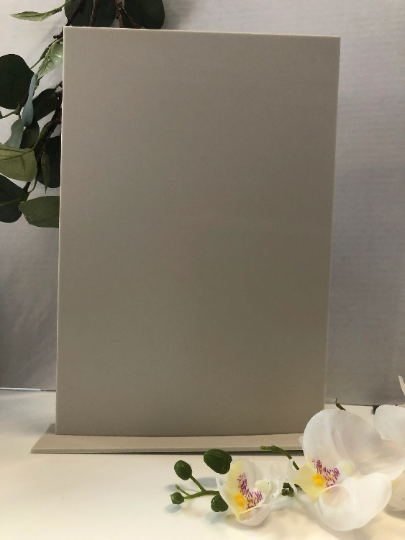 Acrylic Blank Table Sign Plaque With Stand Perfect For Weddings, Christenings etc Pastel Matt Acrylic